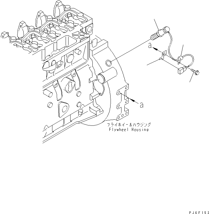 Komatsu parts book diagram for SAA4D102E-2E-4 S/N 26274903-UP: REVOLUTION SENSOR(#26300902-)
