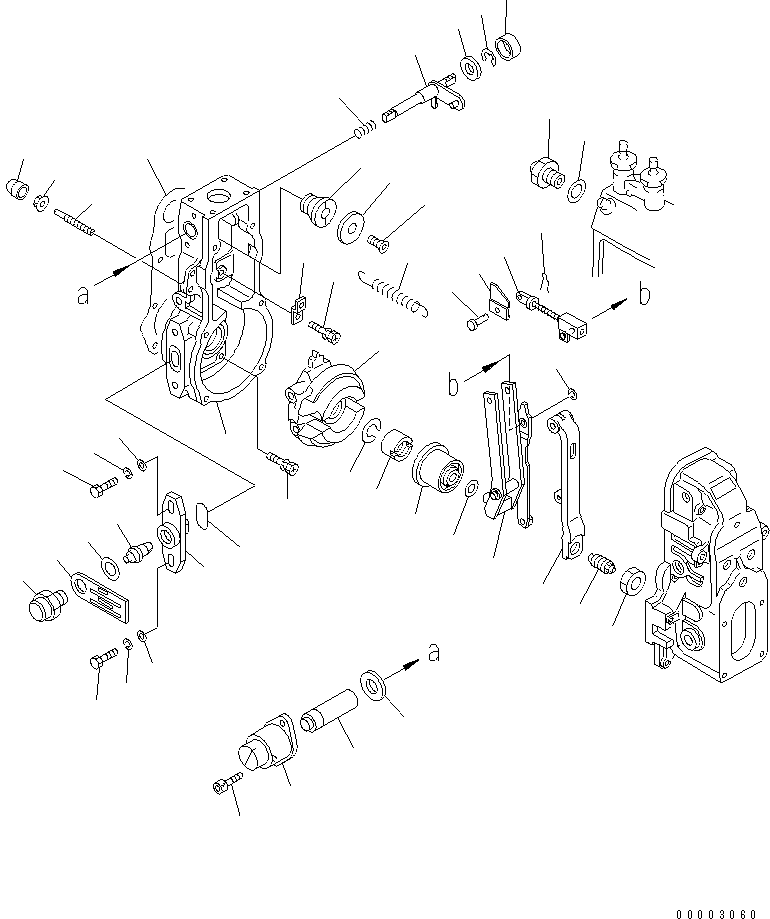 Komatsu parts book diagram for SAA4D102E-2E-4 S/N 26274903-UP: FUEL INJECTION PUMP (GOVERNOR) (1/3) (INNER PARTS)(#26304081-)
