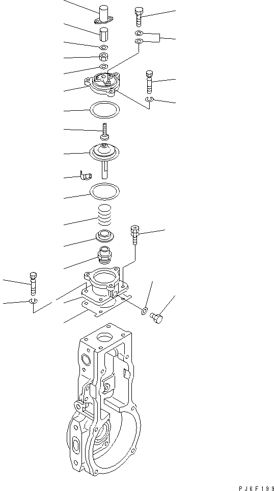 Komatsu parts book diagram for SAA4D102E-2E-4 S/N 26274903-UP: FUEL INJECTION PUMP (GOVERNOR) (2/3) (INNER PARTS)(#26304081-)