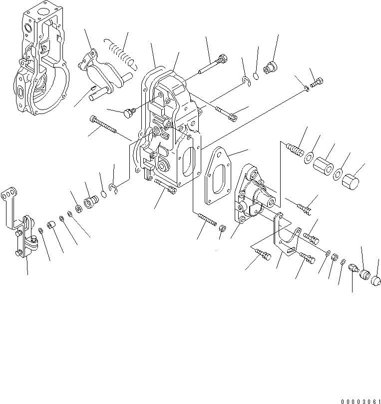 Komatsu parts book diagram for SAA4D102E-2E-4 S/N 26274903-UP: FUEL INJECTION PUMP (GOVERNOR) (3/3) (INNER PARTS)(#26304081-)