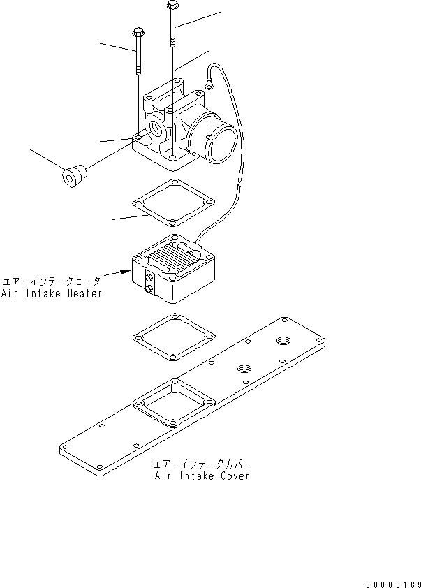 Komatsu parts book diagram for SAA4D102E-2G-4 S/N 26274903-UP: AIR CONNECTOR(#26302312-)