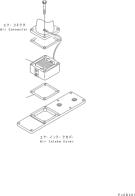 Komatsu parts book diagram for SAA4D102E-2G-4 S/N 26274903-UP: AIR INTAKE HEATER(#26277757-)