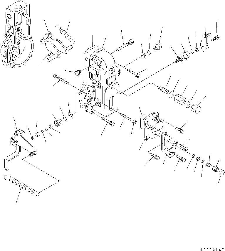 Komatsu parts book diagram for SAA4D102E-2G-4 S/N 26274903-UP: FUEL INJECTION PUMP (GOVERNOR) (3/3) (INNER PARTS)(#26317765-)