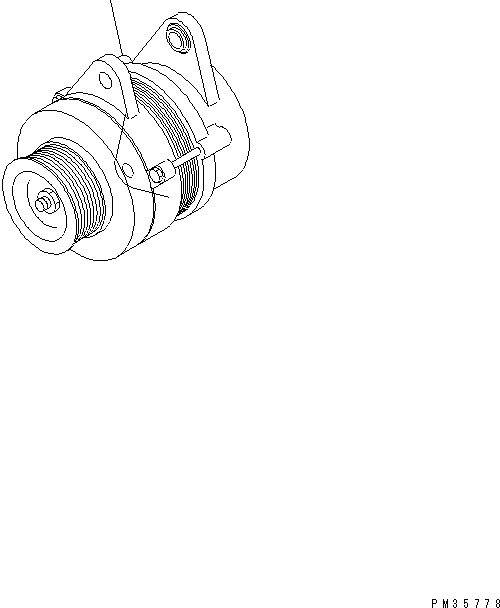 Komatsu parts book diagram for SAA4D102E-2G-4 S/N 26274903-UP: ALTERNATOR (90A)(#26314444-)