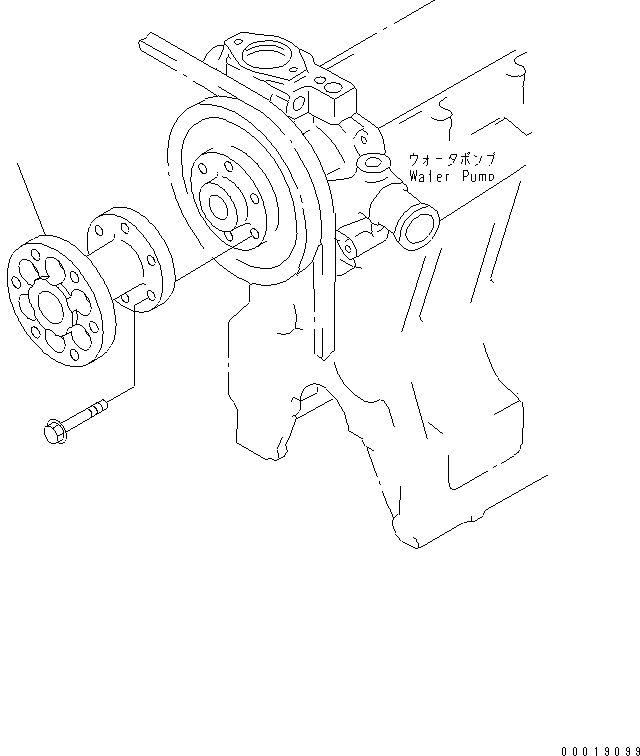 Engines Komatsu / SAA4D95LE-3B-4A S/N 101537-UP(saa4d90c) / FAN SPACER(030530 : A5040-A0B1)