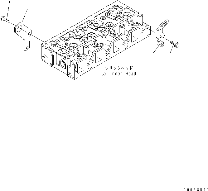 Komatsu parts book diagram for SAA4D95LE-5A S/N 500001-UP: LIFTING BRACKET