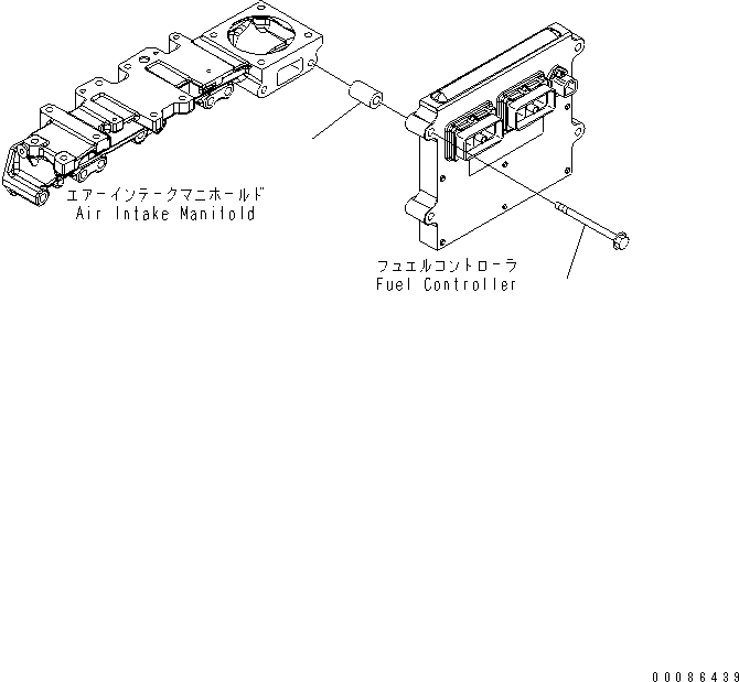 Engines Komatsu / SAA4D95LE_5A S/N 500001-UP(saa4d91u) / FUEL CONTROLLER (BRACKET)(#503029-)(001054 : A4710-01A1)
