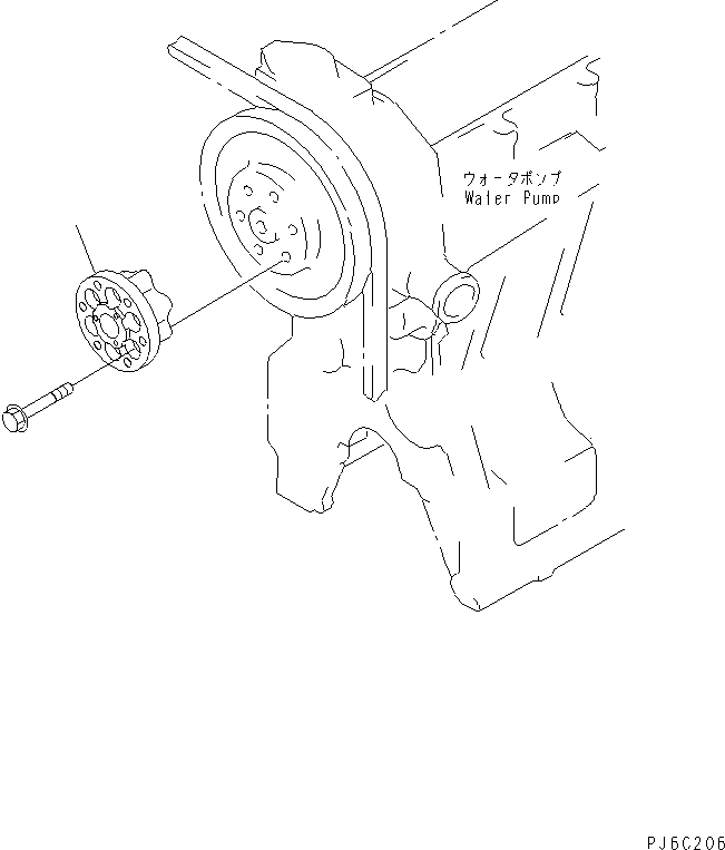 Komatsu parts book diagram for SAA4D95LE-5L-W S/N 500001-UP: FAN SPACER(#511213-)