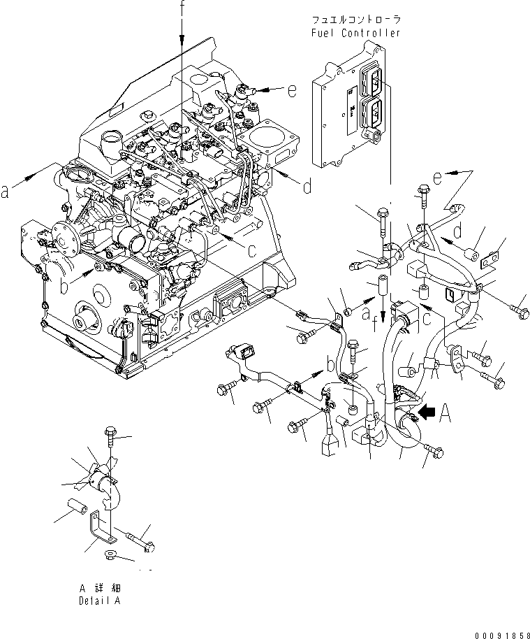 Komatsu parts book diagram for SAA4D95LE-5L-W S/N 500001-UP: WIRING HARNESS(#511213-)