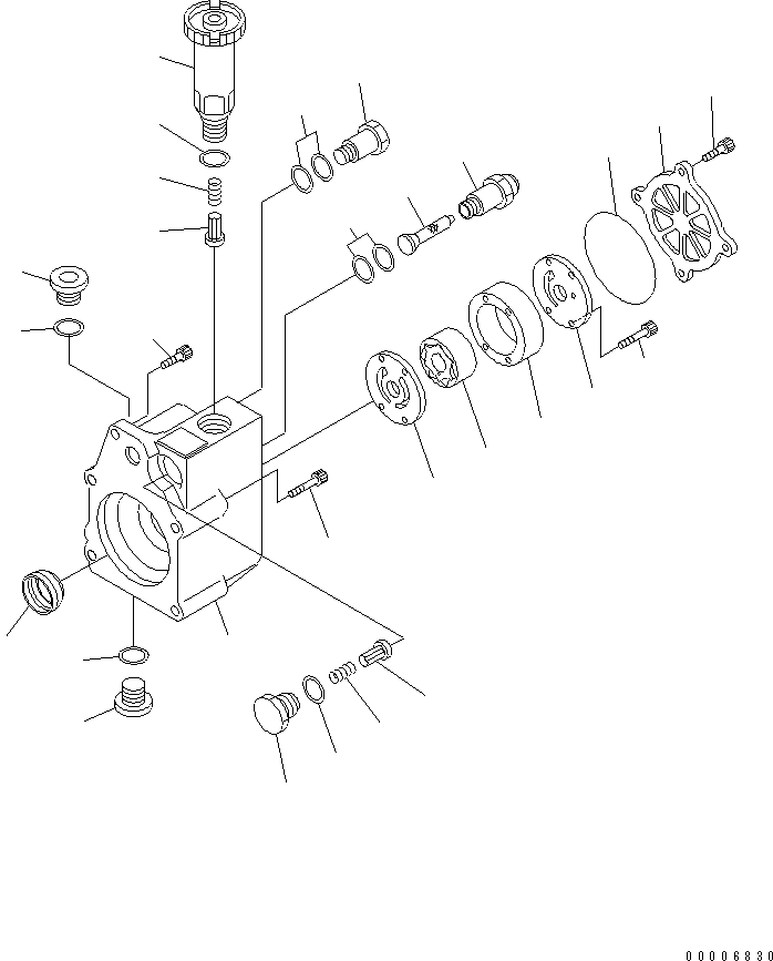 Komatsu parts book diagram for SAA6D140E-3B-8 S/N 110003-UP: FUEL SUPPLY PUMP (FEED PUMP) (LOW-VISCOSITY FUEL SPEC.) (REGULATION OF EPA AND EU 2ND) (INNER PARTS)(#111634-)