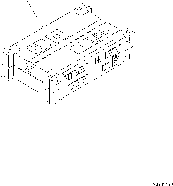 Komatsu parts book diagram for SAA6D140E-3B-8 S/N 110003-UP: CONTROLLER (CHASSIS MOUNT)(#110812-)