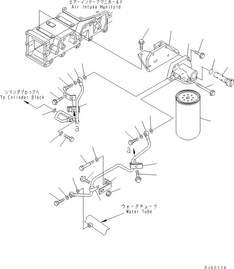 Komatsu parts book diagram for SAA6D140E-3B-8 S/N 110003-UP: CORROSION RESISTOR(#110014-)