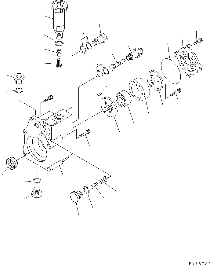 Komatsu parts book diagram for SAA6D140E-3D-8 S/N 110003-UP (Rear Engine): FUEL SUPPLY PUMP (FEED PUMP) (INNER PARTS)(#110134-110811)