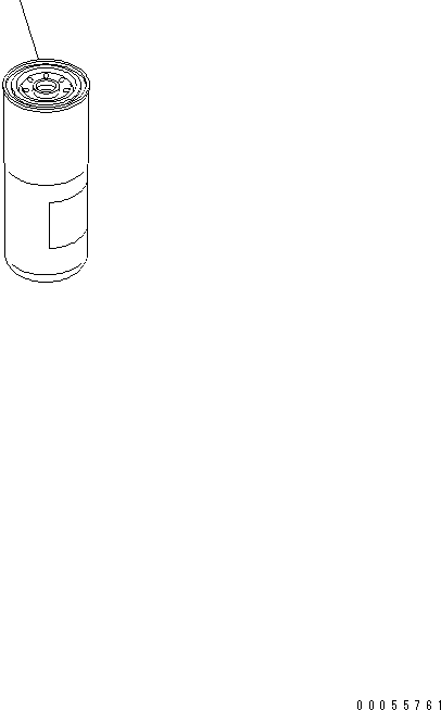 Komatsu parts book diagram for SAA6D140E-3D-8 S/N 110003-UP (Rear Engine): FUEL FILTER CARTRIDGE (SERVICE ONLY)(#111736-113934)