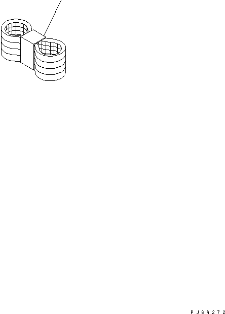 Komatsu parts book diagram for SAA6D140E-3D-8 S/N 110003-UP (Rear Engine): FAN BELT (FOR PC1800-6)(#110134-)