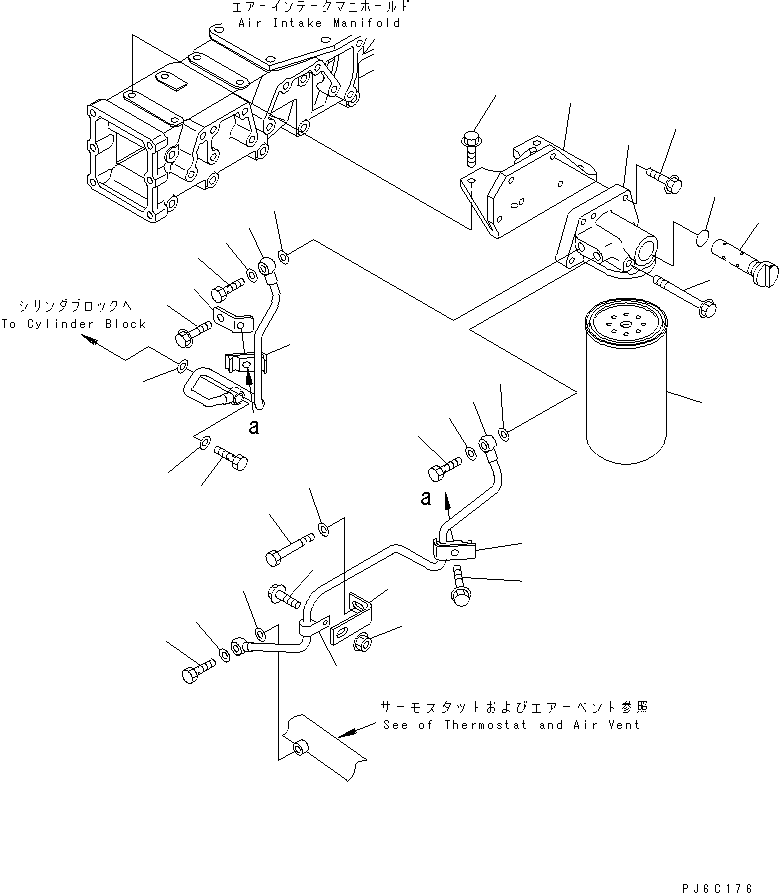 Komatsu parts book diagram for SAA6D140E-3J-1 S/N 111534-UP: CORROSION RESISTOR (EXTREME COLD TERRAIN SPEC.)