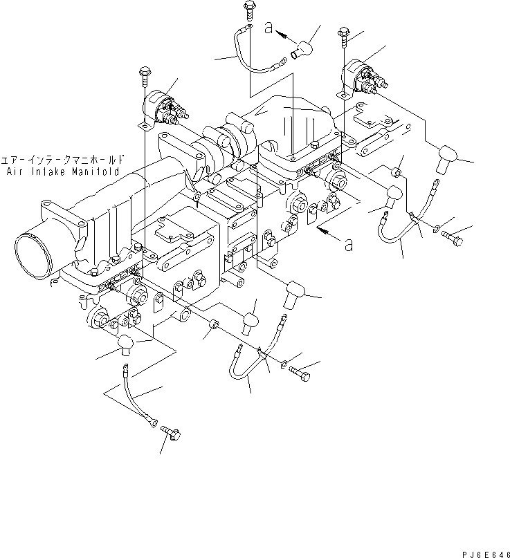 Engines Komatsu / SAA6D170E-3F-8 S/N 310001-UP(saa6d0fr) / HEATER SWITCH(#310169-)(030050 : A1370-A6A5)
