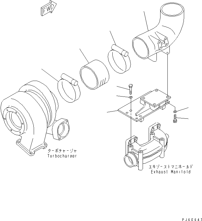 Engines Komatsu / SAA6D170E-3F-8 S/N 310001-UP(saa6d0fr) / AIR CLEANER MOUNTING(#310169-)(030060 : A1410-A6J2)