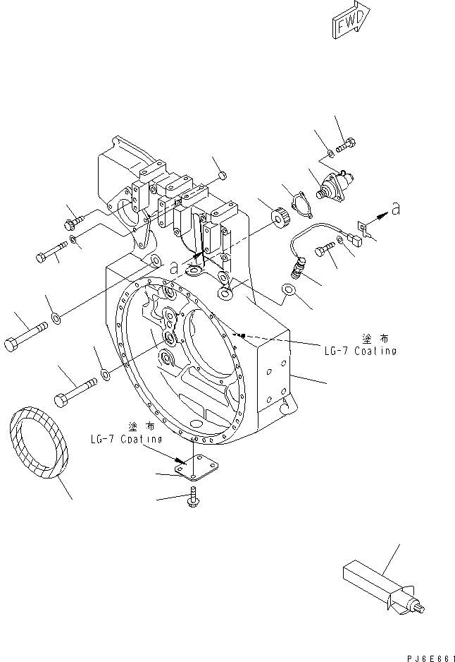 Engines Komatsu / SAA6D170E-3F-8 S/N 310001-UP(saa6d0fr) / FLYWHEEL HOUSING(#310169-)(030310 : A2210-A6F8)