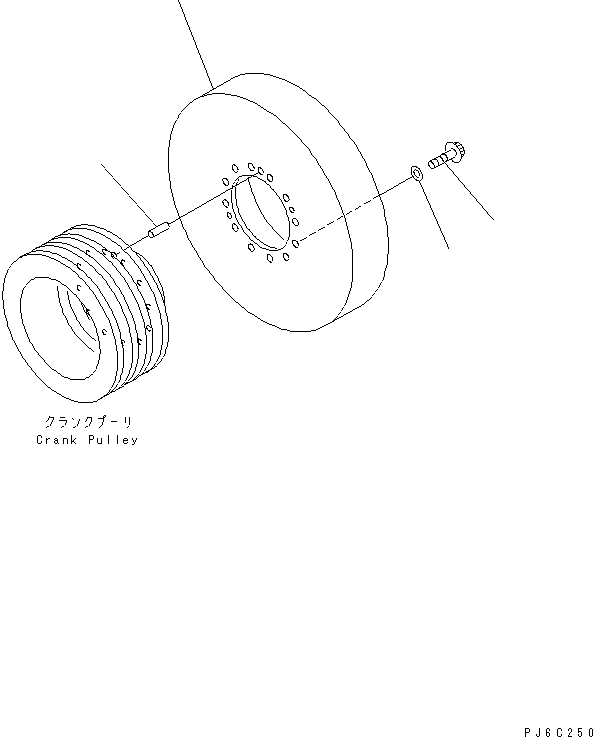 Engines Komatsu / SAA6D170E-3F-8 S/N 310001-UP(saa6d0fr) / DAMPER(030360 : A2330-A6A5)