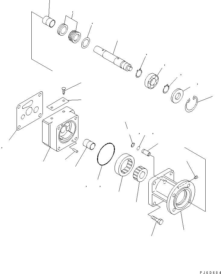 Engines Komatsu / SAA6D170E-3F-8 S/N 310001-UP(saa6d0fr) / FUEL INJECTION PUMP REPAIR KIT(030490 : A4010-C6E9)