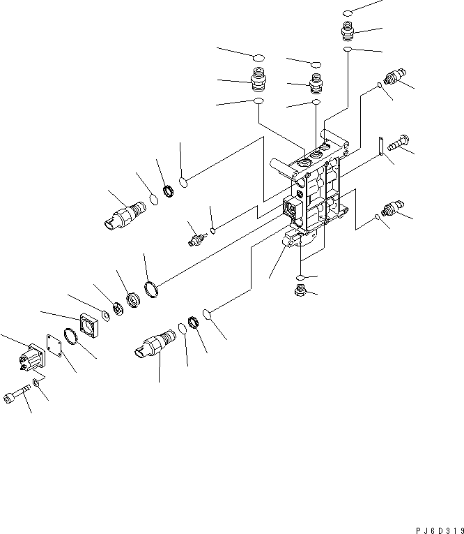 Engines Komatsu / SAA6D170E-3F-8 S/N 310001-UP(saa6d0fr) / FUEL CONTROL VALVE (INNER PARTS)(#310169-)(030570 : A4710-B6F4)