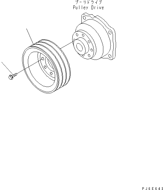 Engines Komatsu / SAA6D170E-3F-8 S/N 310001-UP(saa6d0fr) / ALTERNATOR DRIVE(#310169-)(030740 : A6030-A6B2)