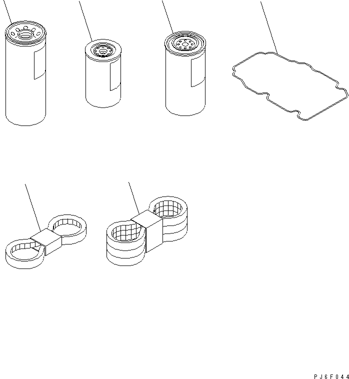 Engines Komatsu / SAA6D170E-3F-8 S/N 310001-UP(saa6d0fr) / SPARE PARTS(#310169-)(030870 : B9999-A6V7)
