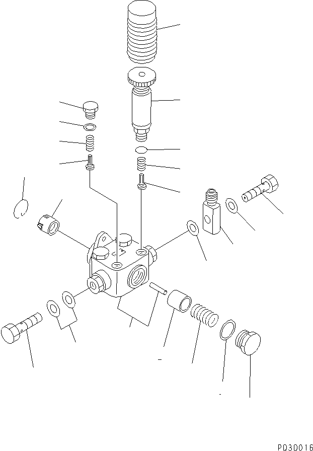 Engines Komatsu / SAA6D140E-2B-8 S/N 22537-UP(saa6d0lr) / FUEL INJECTION PUMP (FEED PUMP) (INNER PARTS)(#22885-)(030780 : A4010-G4F7)