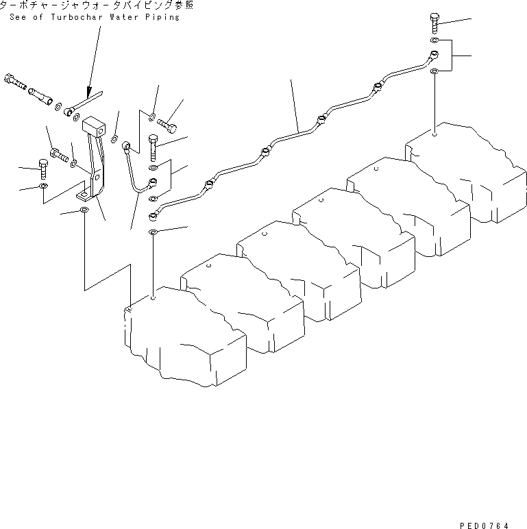 Engines Komatsu / SAA6D140E-2B-8 S/N 22537-UP(saa6d0lr) / AIR VENT(#22885-25645)(030920 : A5010-B4D8)