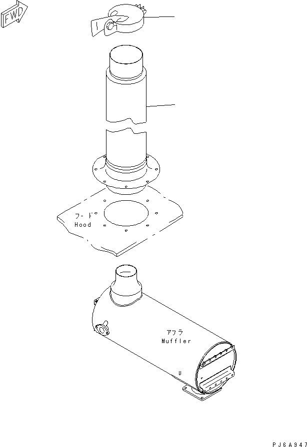 Engines Komatsu / SAA6D140E-2B-8 S/N 22537-UP(saa6d0lr) / EXHAUST PIPE (ORDERING TRANSFERED PARTS)(#27077-)(031480 : B9999-A4G3)