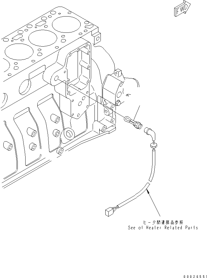 Engines Komatsu / SAA6D102E-2L-8 S/N 26274903-UP(saa6d0zc) / BLOCK HEATER (COLD TERRAIN SPEC.)(#26339177-)(030510 : A337P-01A0)