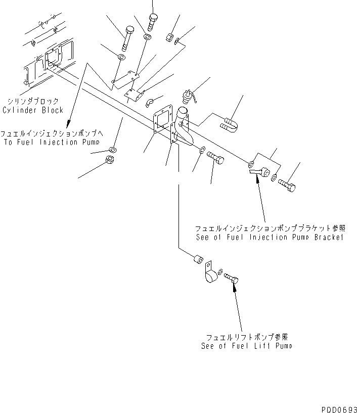 Komatsu parts book diagram for SAA6D170E-2A S/N 17389-UP: OIL FILLER