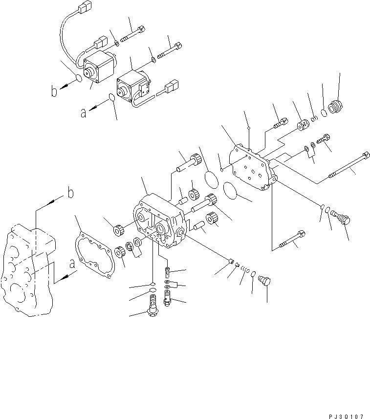 Komatsu parts book diagram for SAA6D170E-2A S/N 17389-UP: FUEL INJECTION PUMP (GOVERNOR) (2/2) (INNER PARTS)