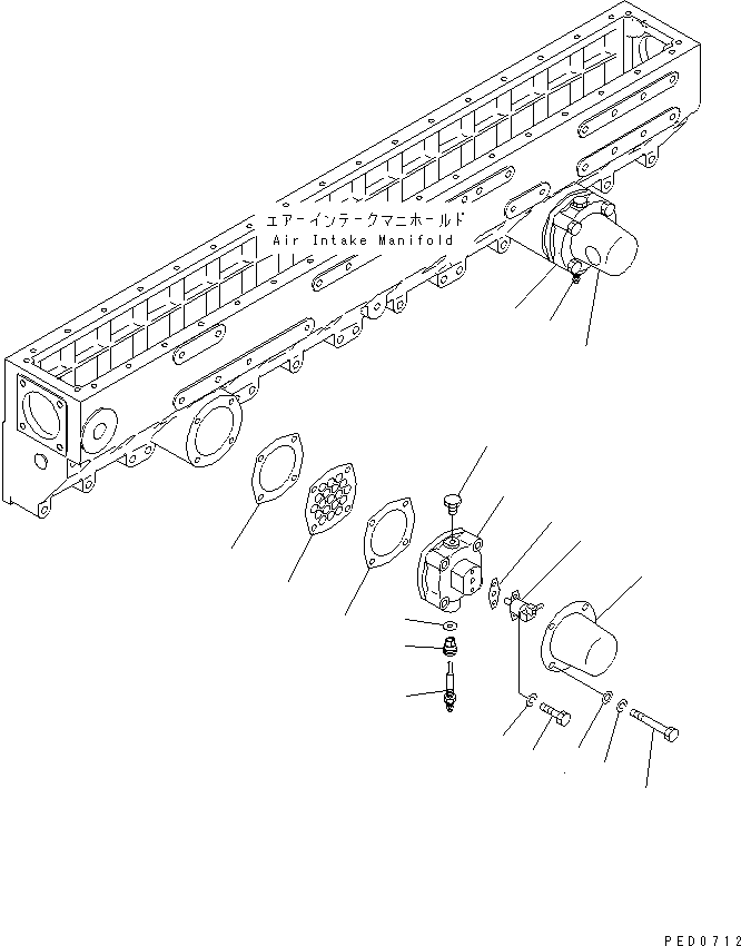 Komatsu parts book diagram for SAA6D170E-2A S/N 17389-UP: AUTO PRIMMING SYSTEM (1/2)(#17389-19051)