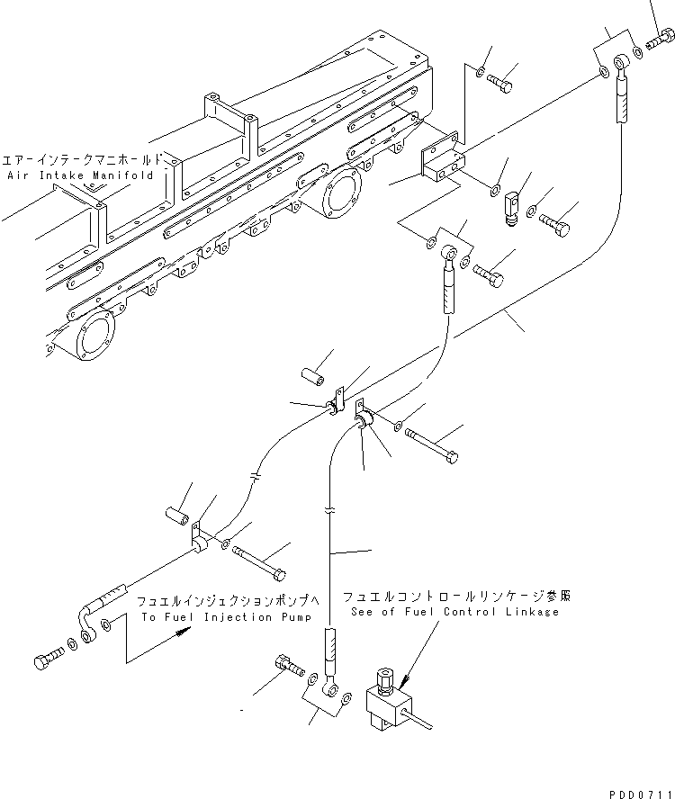 Engines Komatsu / SAA6D170E-2A S/N 17389-UP(saa6d17c) / FUEL RETURN(031050 : A4230-A6D3)