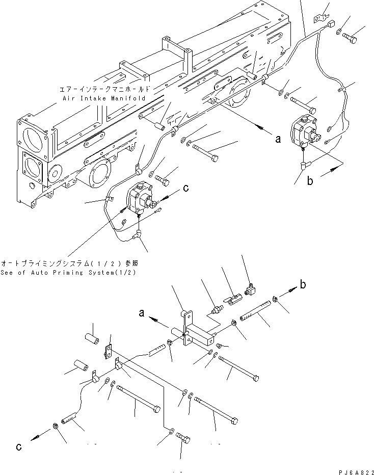 Engines Komatsu / SAA6D170E-2A S/N 17389-UP(saa6d17c) / AUTO PRIMMING SYSTEM (2/2)(#20098-)(031110 : A4410-B6D2)