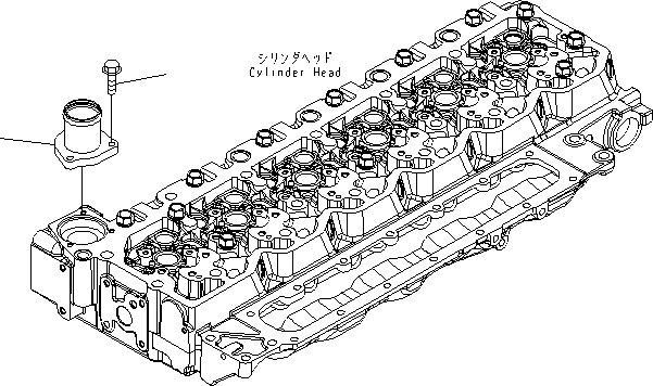 Engines Komatsu / SAA6D107E-1G-WK S/N 26500006-UP(saa6d1mu) / WATER OUTLET CONNECTOR(030180 : A173S-01A0)