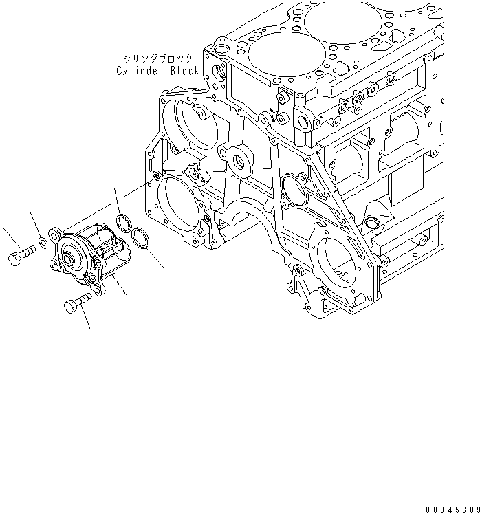Komatsu parts book diagram for SAA6D125E-5F S/N 560001-UP: OIL PUMP