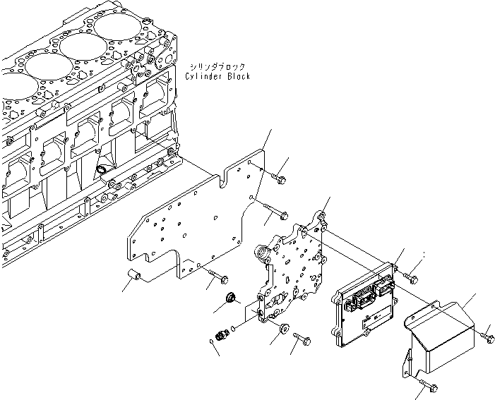 Komatsu parts book diagram for SAA6D125E-5F S/N 560001-UP: FUEL CONTROLLER(#560004-)