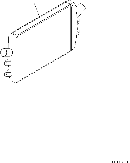 Komatsu parts book diagram for SAA6D125E-5F S/N 560001-UP: AFTER COOLER(#560004-)