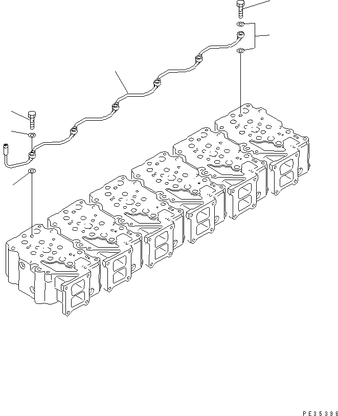 Komatsu parts book diagram for SAA6D125E-3A-8M S/N 310001-UP: AIR VENT