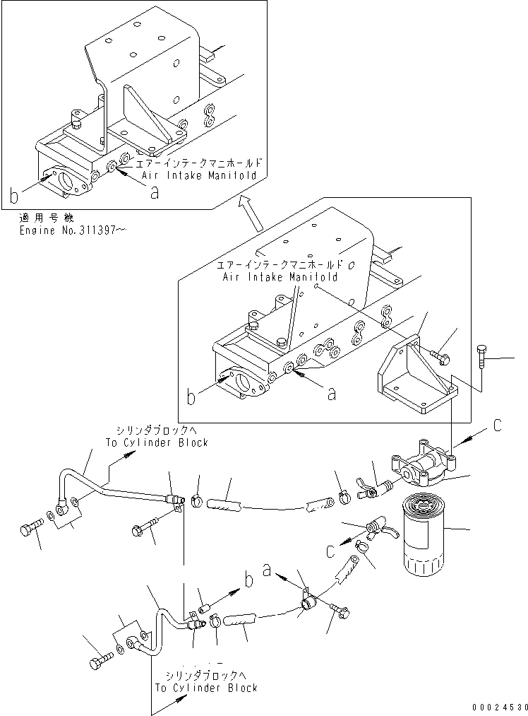 Komatsu parts book diagram for SAA6D125E-3A-8M S/N 310001-UP: CORROSION RESISTOR