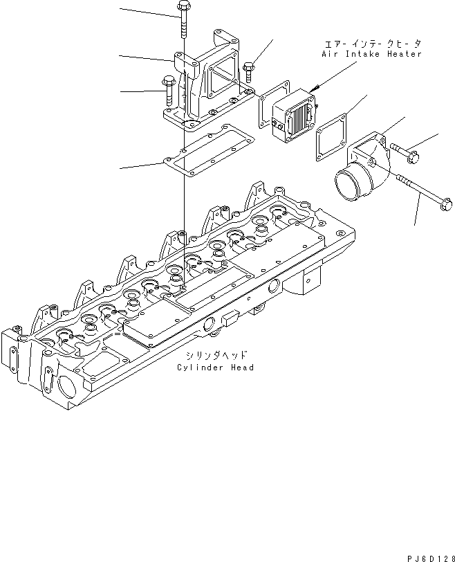 Komatsu parts book diagram for SAA6D114E-2CC-8M S/N 26800003-UP: AIR CONNECTOR(#26800007-)