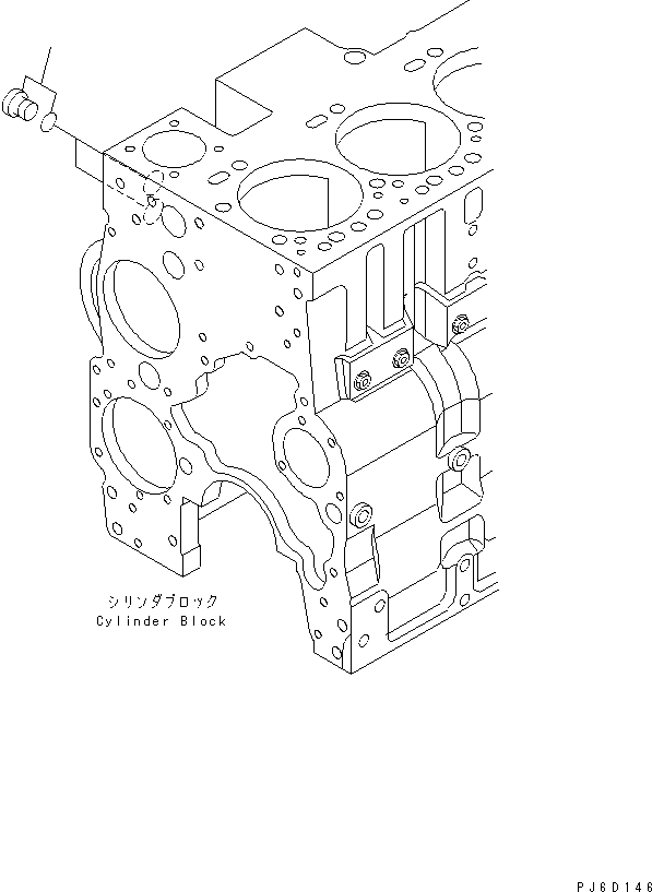 Komatsu parts book diagram for SAA6D114E-2CC-8M S/N 26800003-UP: PLUG (TORQUE CONVERTER COOLING)