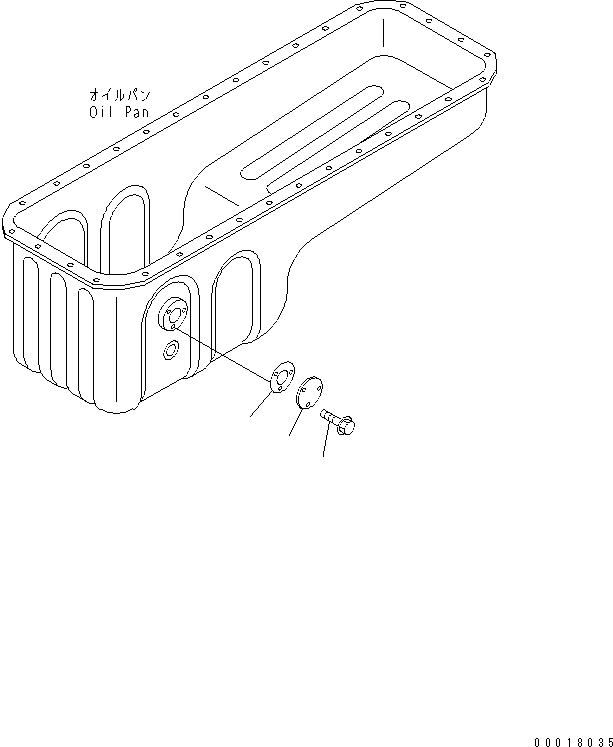 Komatsu parts book diagram for SAA6D114E-2CC-8M S/N 26800003-UP: OIL LEVEL SENSOR(#26801989-)