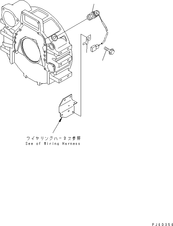 Komatsu parts book diagram for SAA6D114E-2CC-8M S/N 26800003-UP: REVOLUTION SENSOR