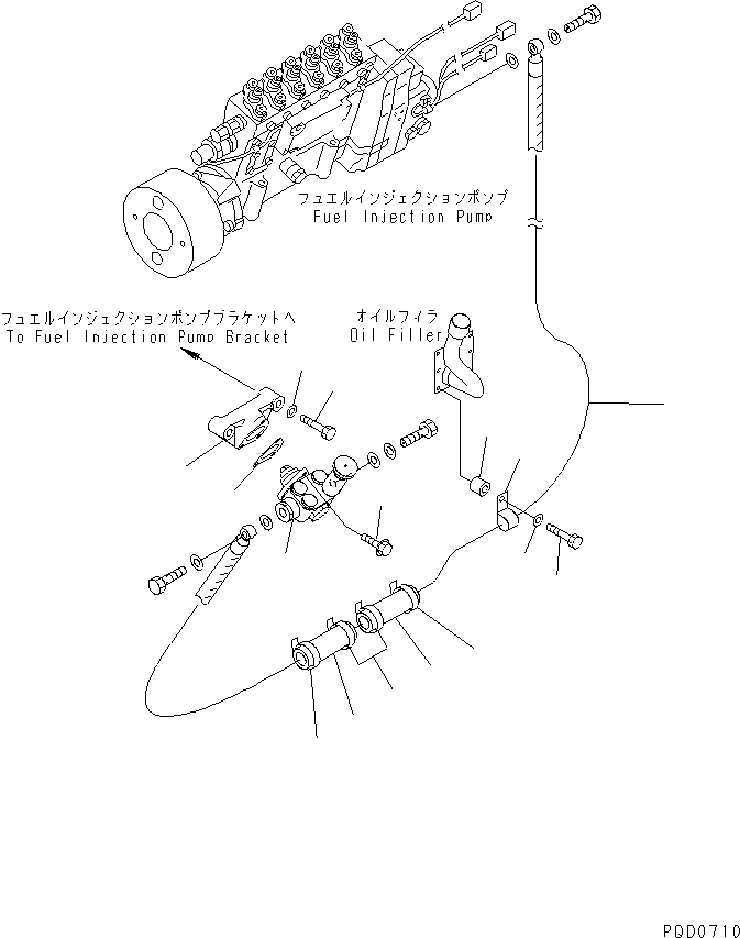 Engines Komatsu / SAA6D170E-2A-8 S/N 17001-UP(saa6d28r) / FUEL LIFT PUMP(#17389-)(030990 : A4170-A6A2)