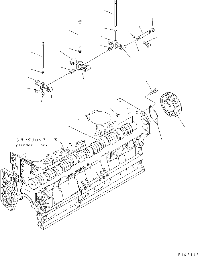 Komatsu parts book diagram for SAA6D170E-3BC-8C S/N 310001-UP: CAMSHAFT