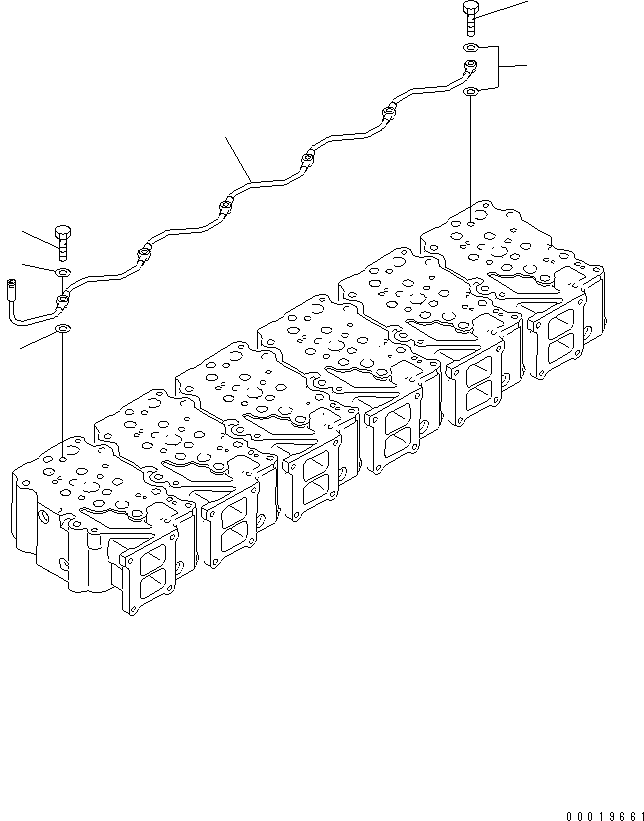 Engines Komatsu / SAA6D125E-3L-8A S/N 310001-UP(saa6d2br) / AIR VENT(#313158-)(030450 : A5010-B3L8)